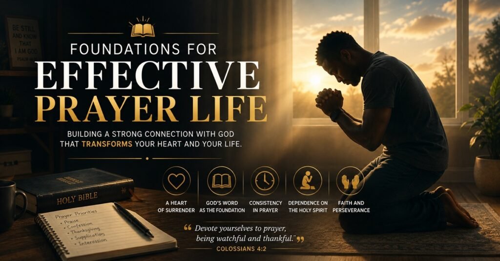 The Foundations for Effective Prayer Life