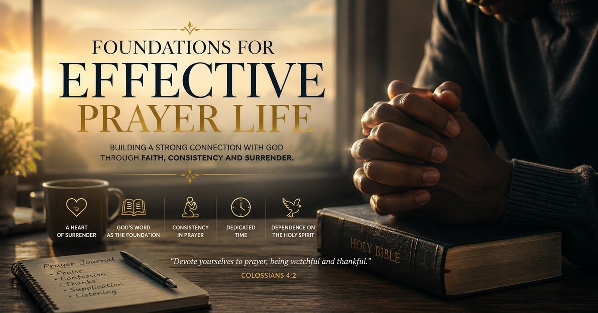 Foundations for Effective Prayer